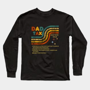 Dad Tax Funny Definition Retro T-shirt Long Sleeve T-Shirt